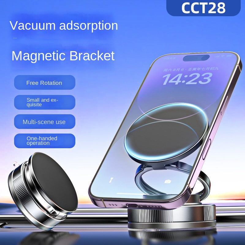 Magnetic Car Mount Vacuum Suction Cup Holder for Navigation Black Technology Product