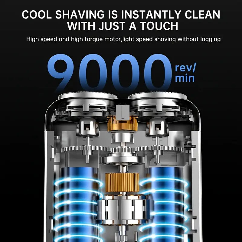 Electric Portable Double Blade Shaver
